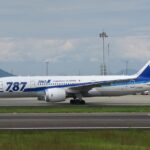 ANA Boeing 787 Dreamliner at airport