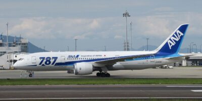 ANA Boeing 787 Dreamliner at airport