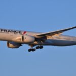 Air France Airbus A350-900 aircraft on approach