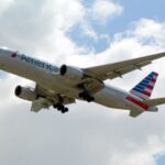 American Airlines Boeing 777 aircraft on runway