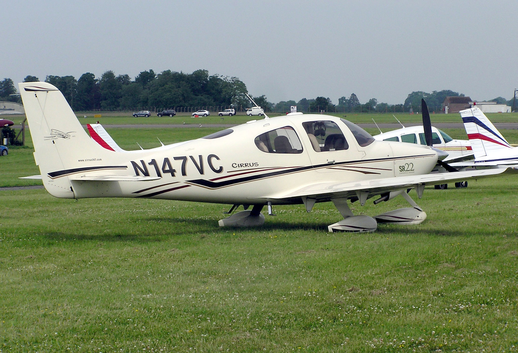 Cirrus SR22 aircraft in flight
