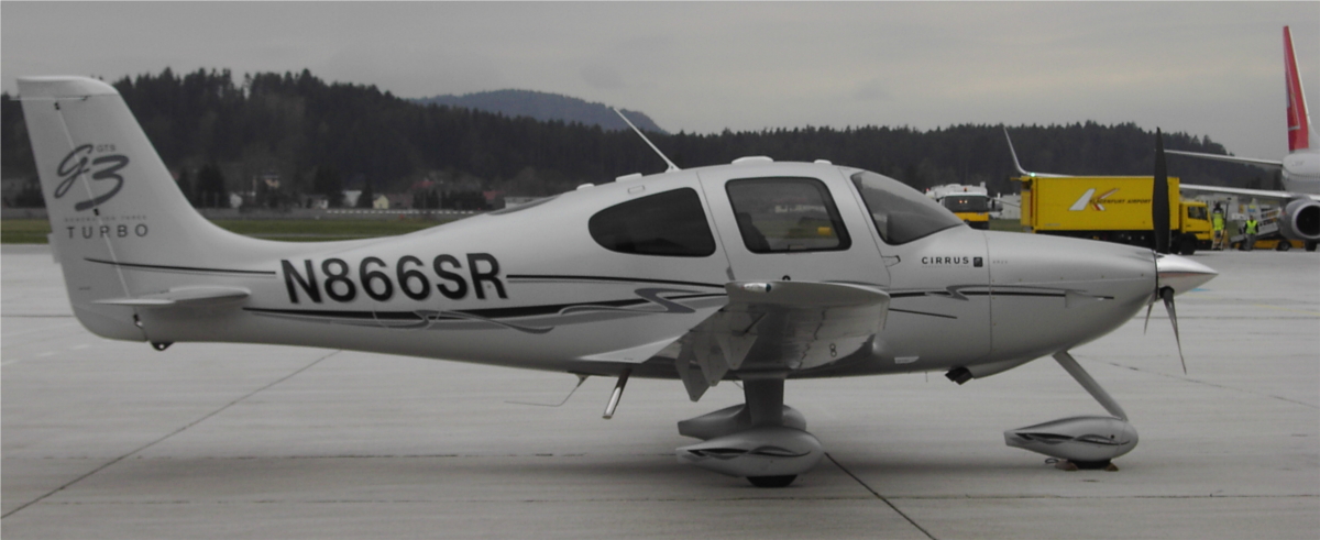 Cirrus SR22T G3 turbocharged aircraft