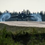 U.S. Air Force F-35A Lightning II makes historic landing on highway in Finland