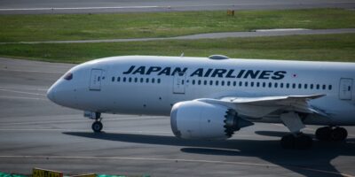 Japan Airlines Boeing 787 Dreamliner on taxiway