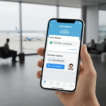 AirHelp flight compensation app interface on smartphone