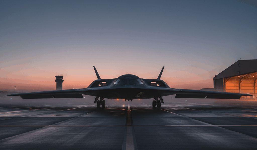 B-2 stealth bomber dimensions and profile view