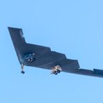 Stealth bomber aircraft