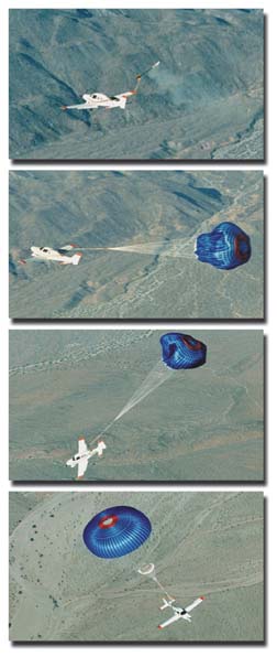Cirrus CAPS parachute system deployment