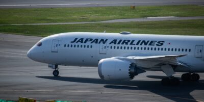 Japan Airlines Boeing 787 Dreamliner on taxiway