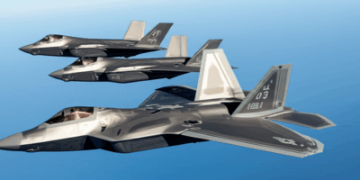 F-22 and F-35 stealth fighters