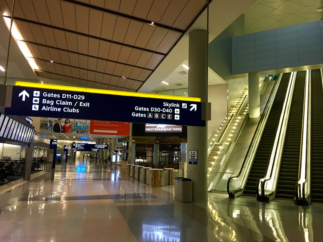 Modern airport terminal