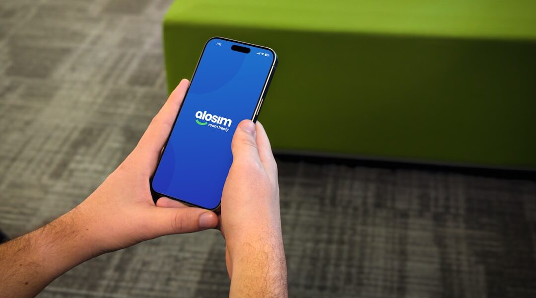 Travel app on smartphone