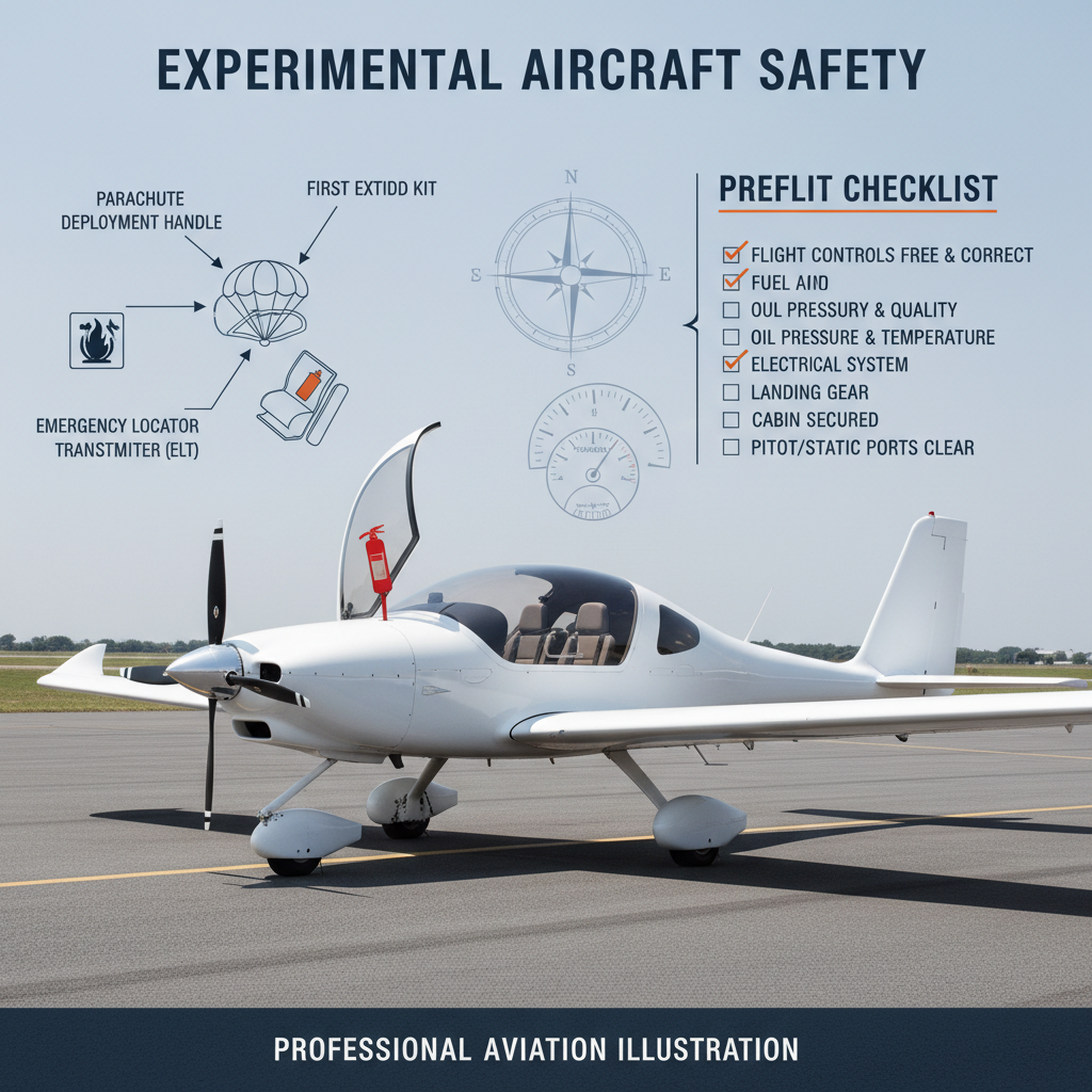 Aircraft safety equipment and preflight procedures