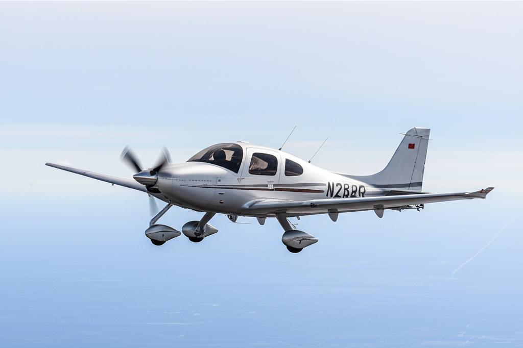 Cirrus SR G7+ in flight