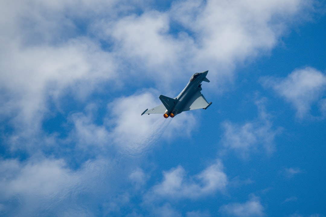 Military aircraft in flight