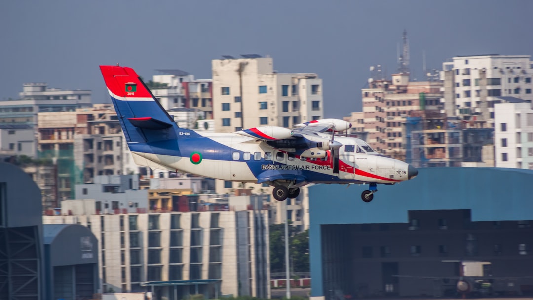 Military aircraft on runway
