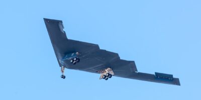Stealth bomber aircraft