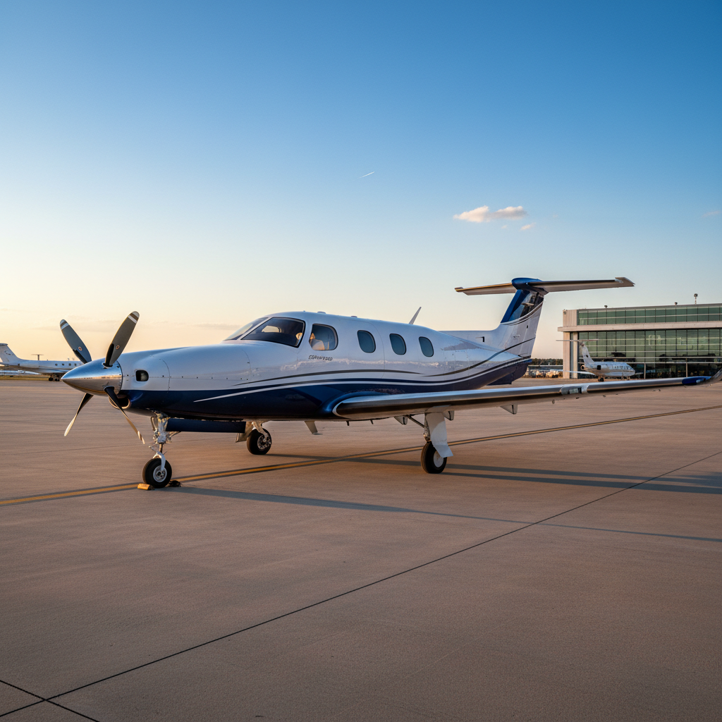 PA-46 aircraft on ground