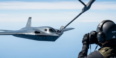 B-21 Raider Completes First Aerial Refueling Stealth Bomber Now Truly Global-Str