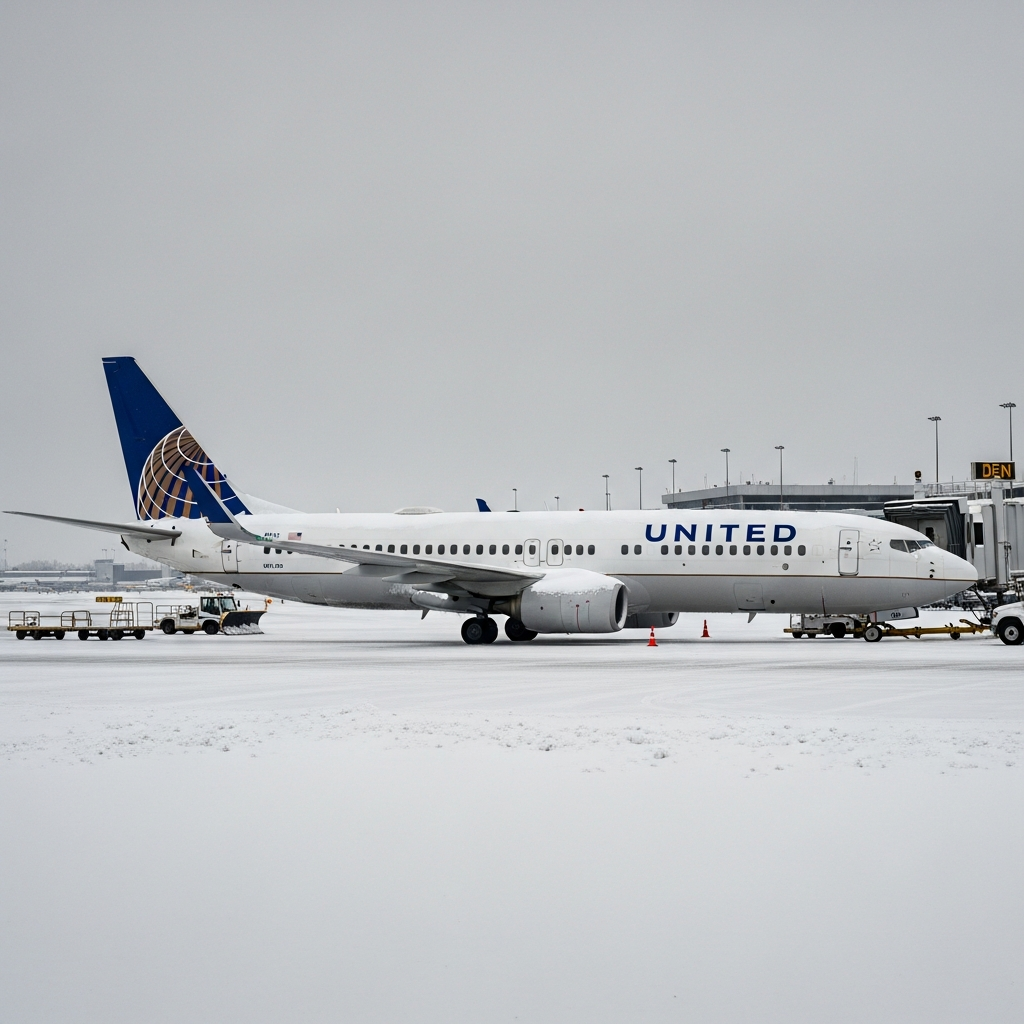 United Airlines 737 Collides With Two De-Icing Trucks at Denver After Premature Taxi