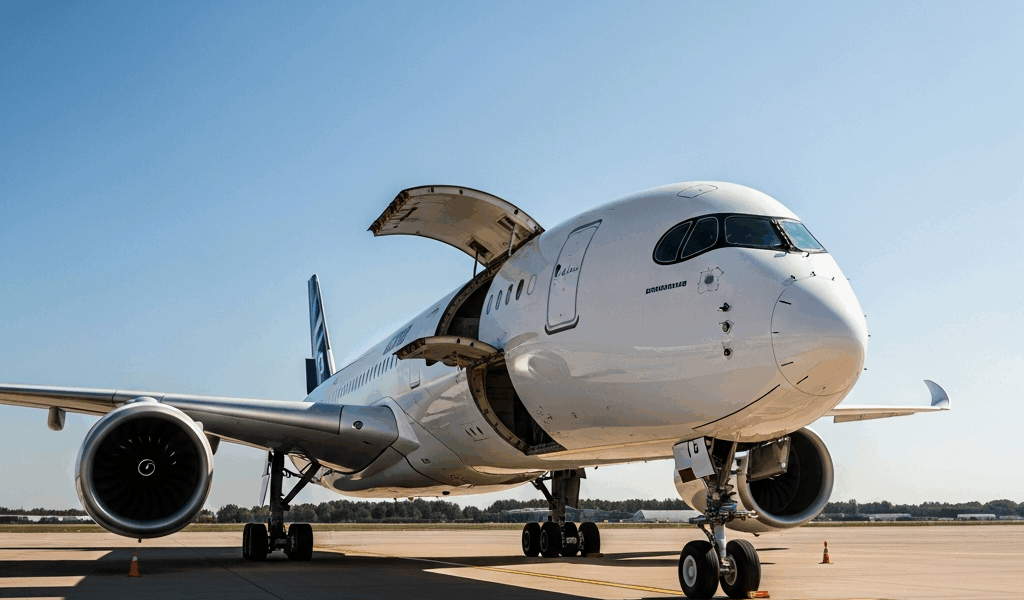 Airbus A350F Cargo Door Milestone Worlds Largest Main Deck Door Ships to Toulous