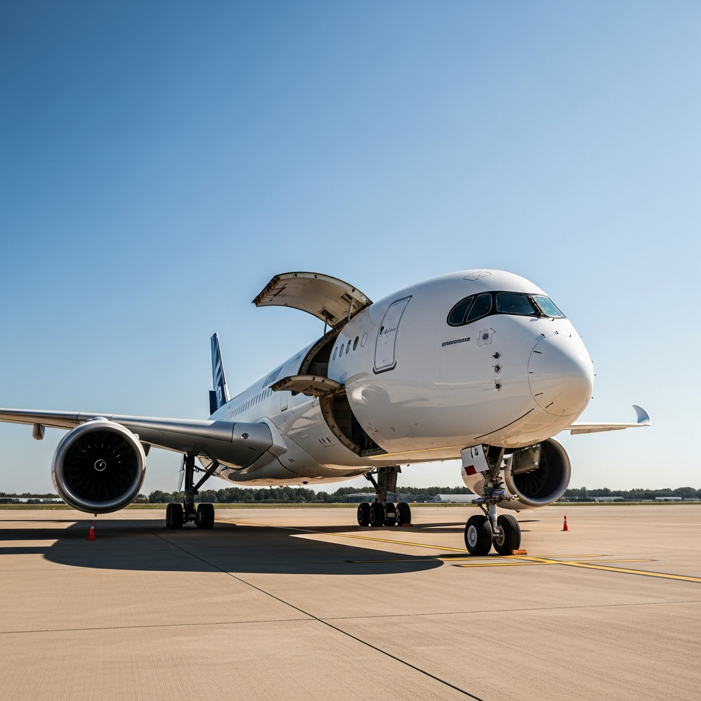 Airbus A350F Cargo Door Milestone — World’s Largest Main Deck Door Ships to Toulouse for Final Assembly