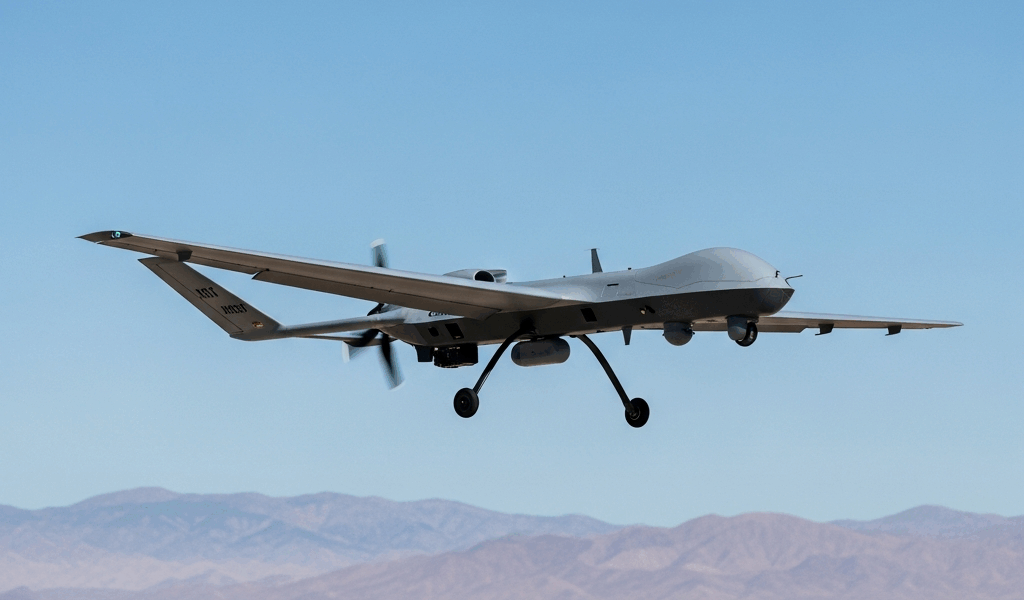 DARPAs XRQ-73 SHEPARD Hybrid-Electric UAV Completes First Flight at Edwards Air