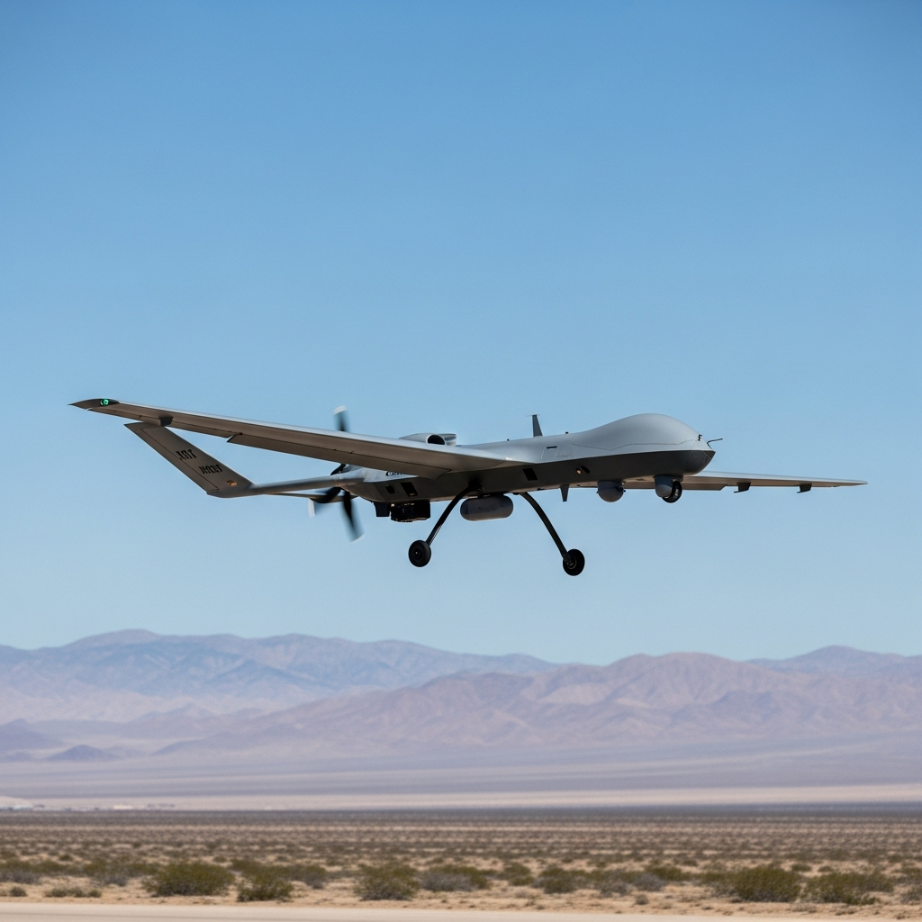DARPA’s XRQ-73 SHEPARD Hybrid-Electric UAV Completes First Flight at Edwards Air Force Base