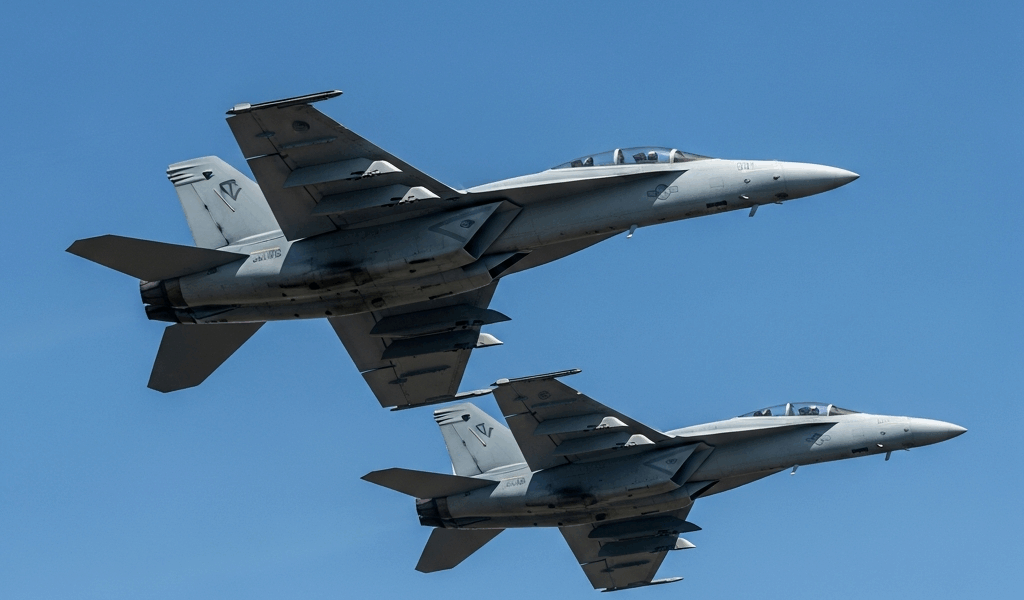 Two EA-18G Growlers Collide Mid-Air at Idaho Air Show All Four Crew Eject Safely