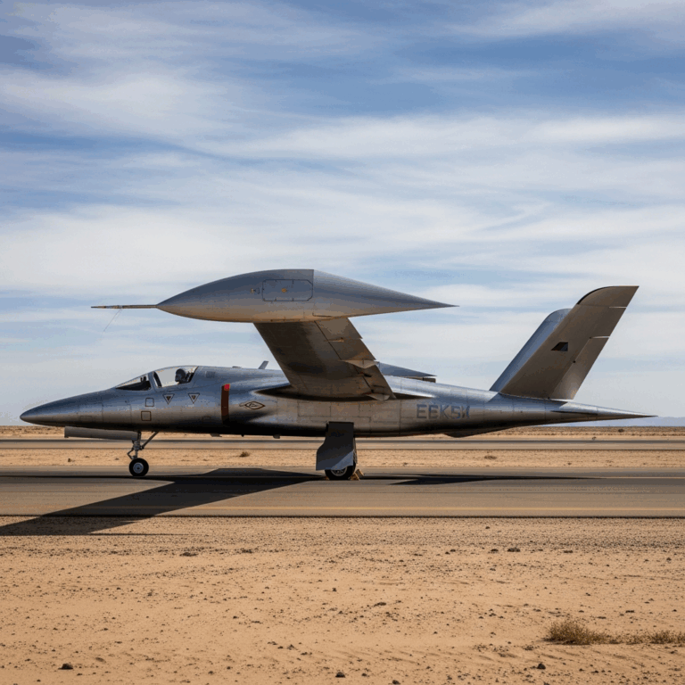 Thermal Imagery Reveals Mystery Next-Gen Aircraft Near Area 51 Cranked-Kite Wing