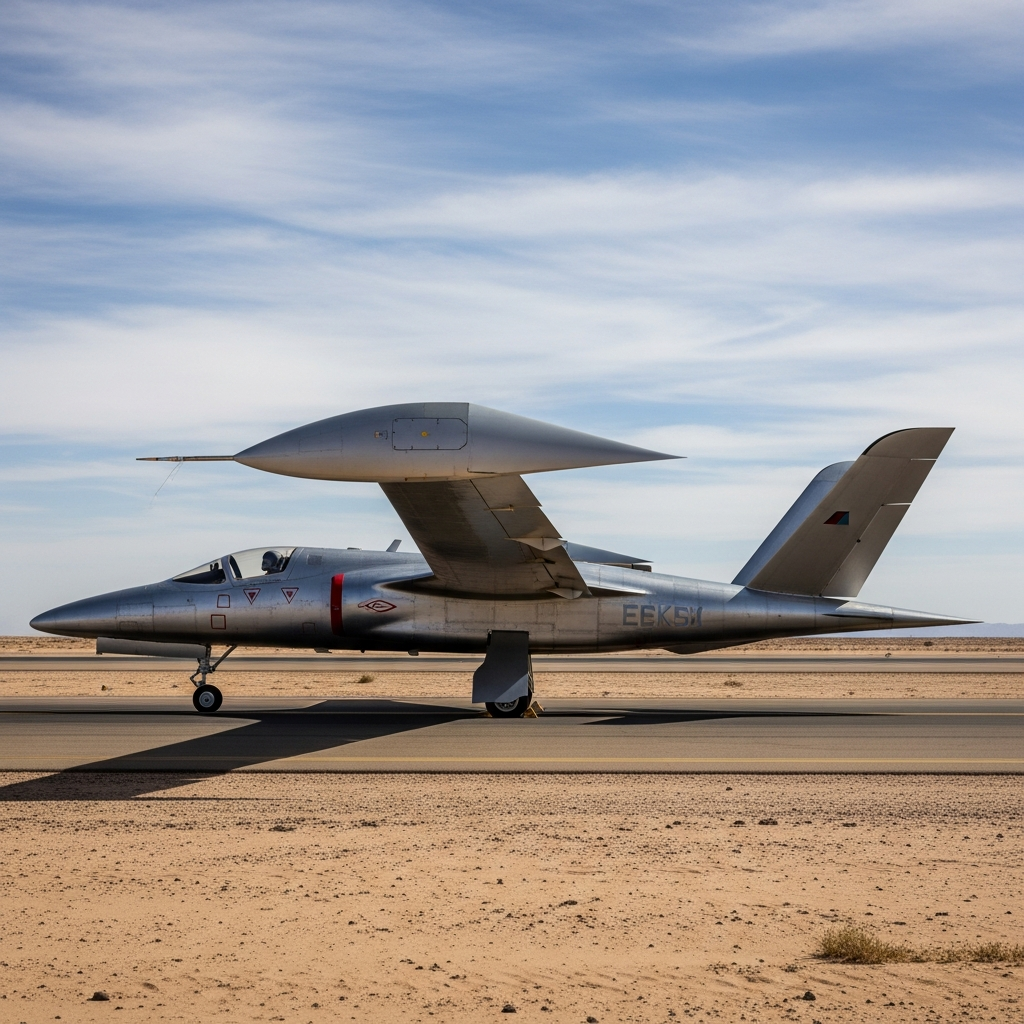 Thermal Imagery Reveals Mystery Next-Gen Aircraft Near Area 51 — Cranked-Kite Wings and Canards Spark Aviation Speculation