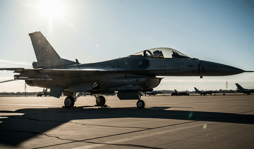 Greeces F-16 Crash-Lands on Zakynthos Island Pilot Safely Ejects After Emergency